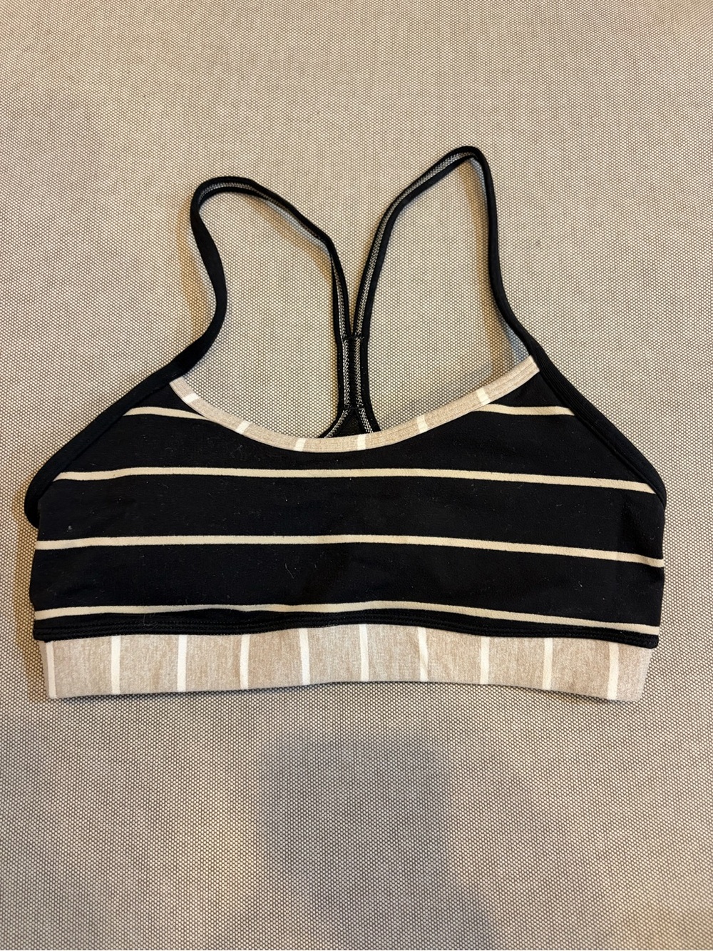 Lululemon striped sports bra